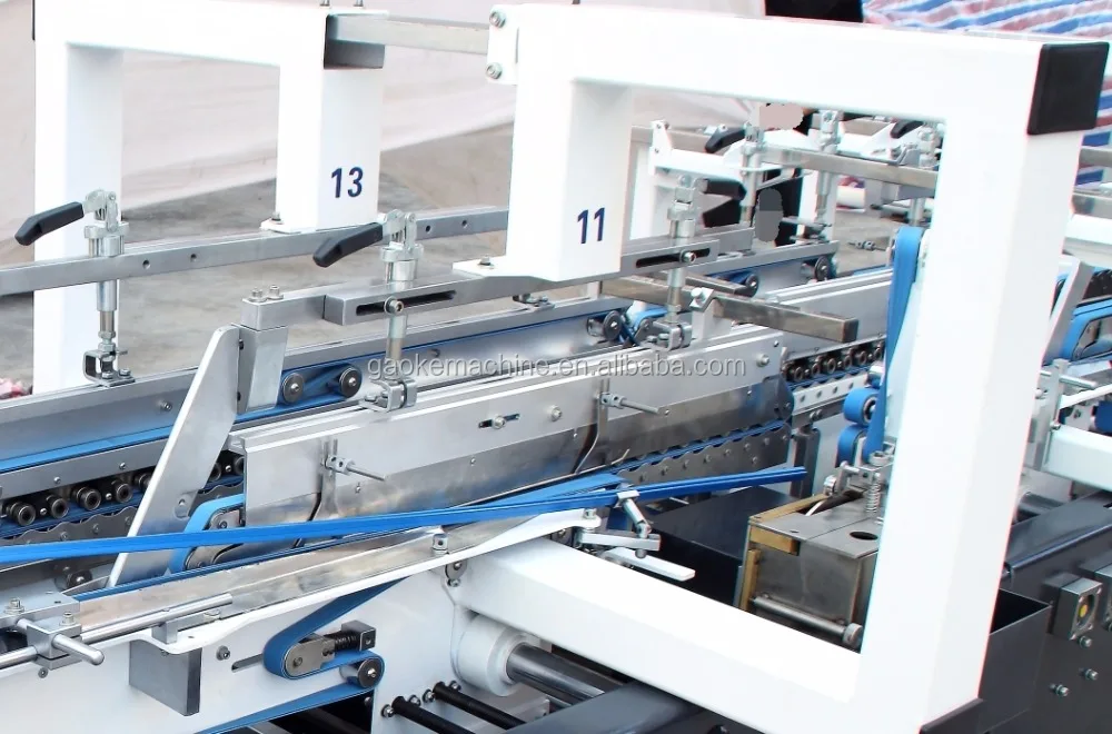Automatic crash-lock bottom 4 6 corner folding machine folder gluer Machine(GK-650GS/800GS/11100GS))