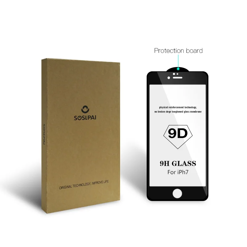 
Highest quality 9h anti blue full coverage tempered glass screen protector for iPhone 7 4.7 Inch 
