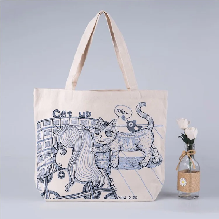 2019 new product custom ecological eco shopper promotional cotton bags