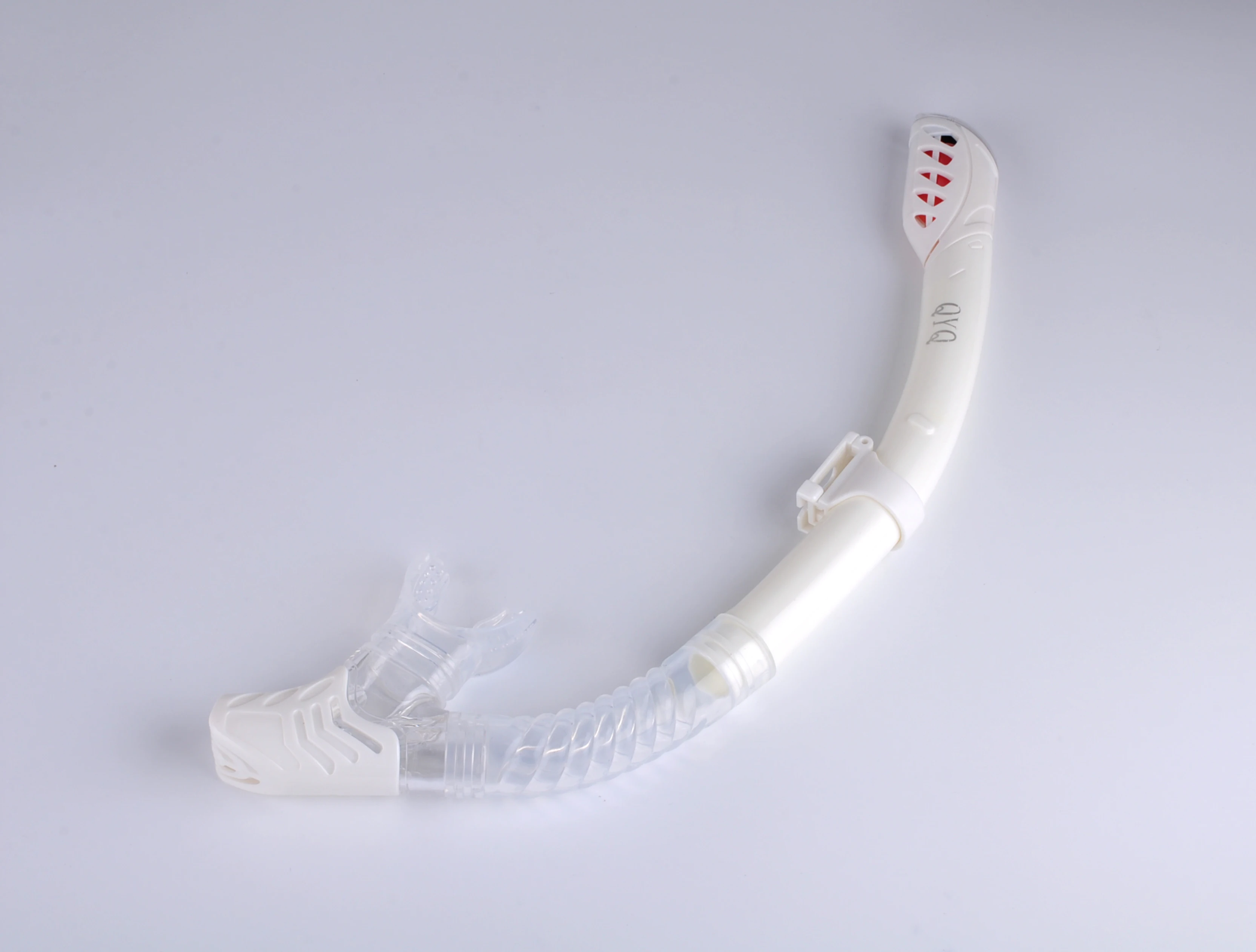 Diving snorkel with soft silicone of diving equipment for underwater adventures