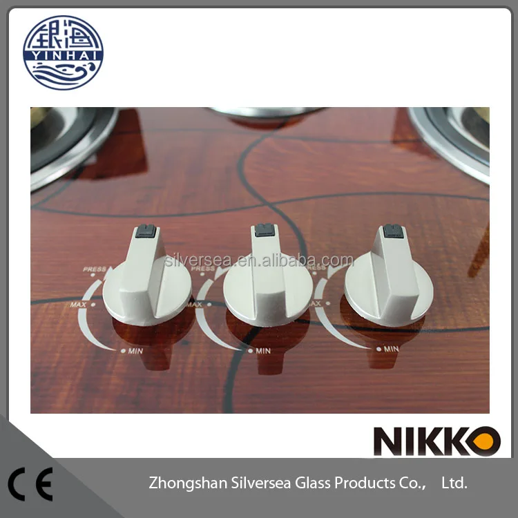 High quality tempered Glass 3 burner china gas hob,corner gas hob with safety device