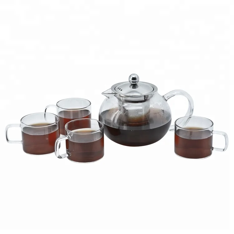 Modern Tea Pot Set Glass,China Tea And Coffee Set,Coffee And Tea Set