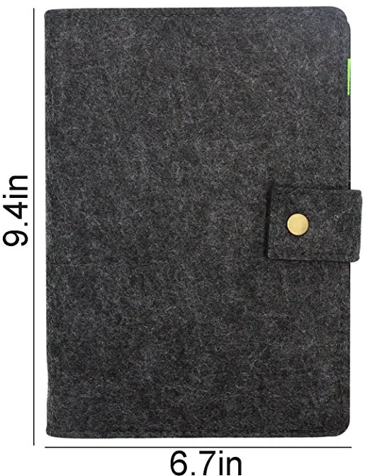 
wholesale felt school book cover design notebook cover felt custom notebook binder with pen slot 