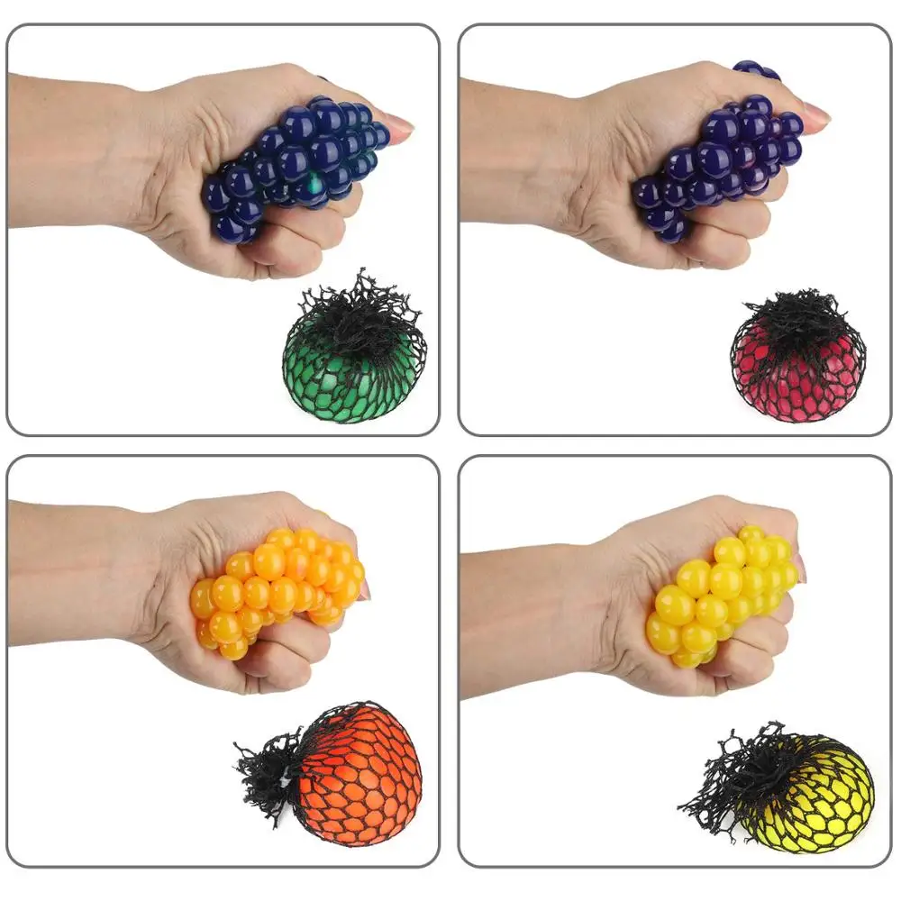 2018 hot sales pu foam soft slow rising animal squishy toys factory oem squishy grape ball stress relief