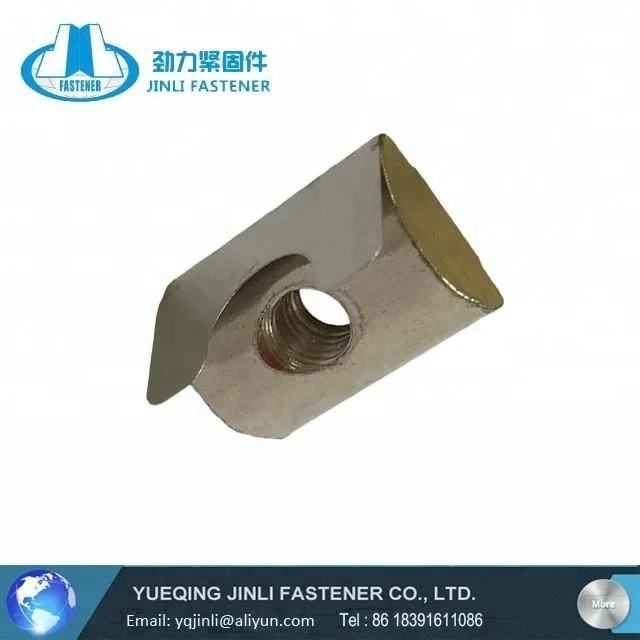 8 slot T nut with spring leaf for aluminum profile