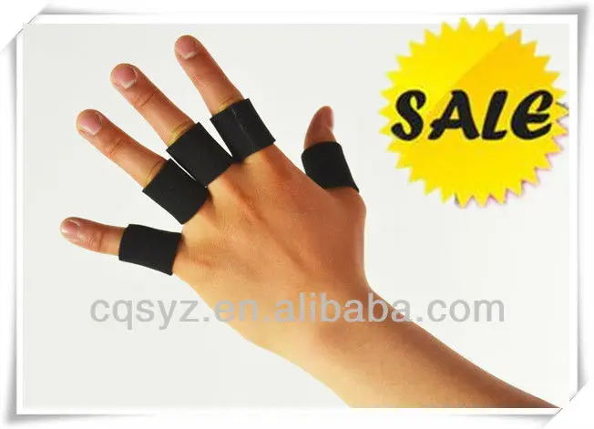 Cotton elastic rubber finger sleeve bands for sports manufacturer sport finger protectors, basketball finger sleeve