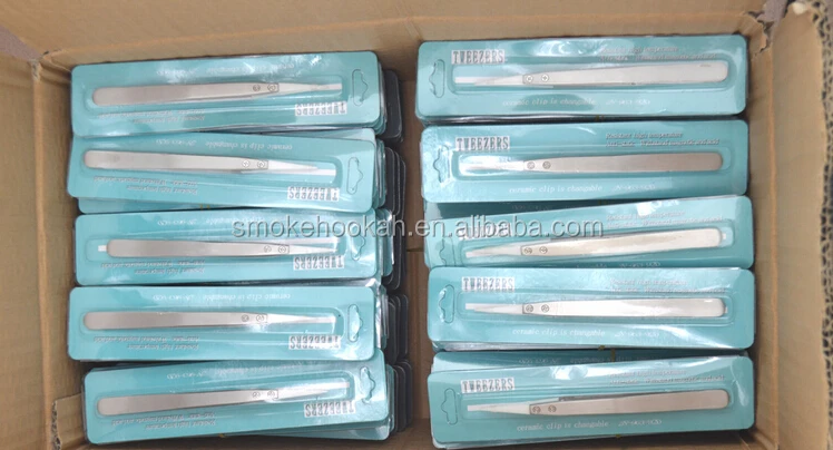 2015 wholesale Coil Building Tool Ceramic Tweezer with Repairable tips ceramic tweezers black blunt tips available