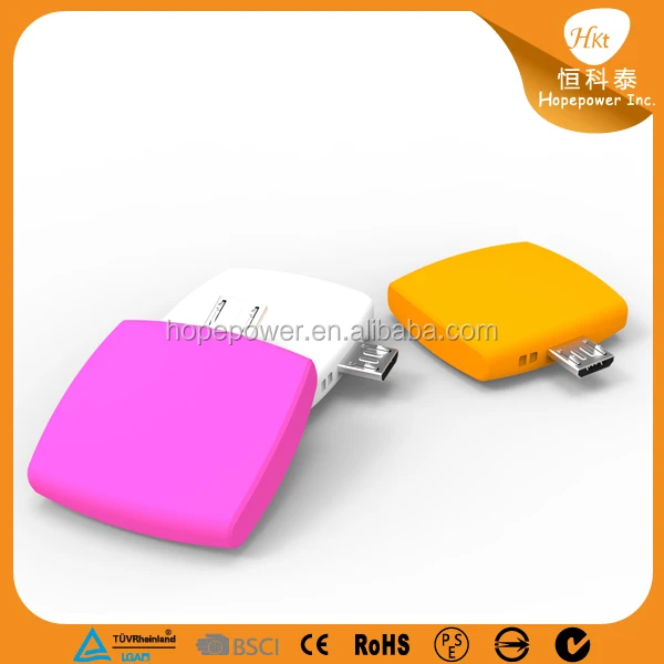 Portable Mini One Time Using Emergency 600mAh Mobile Phone Battery Charger power bank