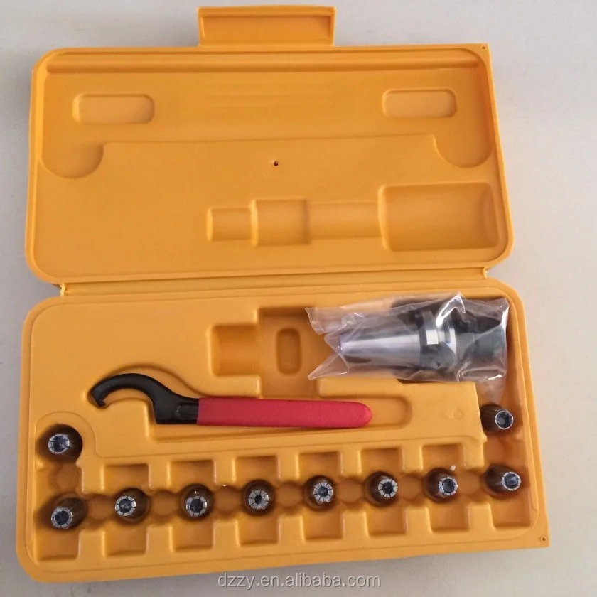 ER Collet Set packed in plastic or wooden box including collet chuck,er collet,key