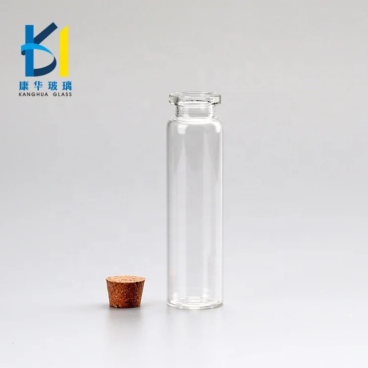 Clear Glass Vial Bottle 5ml 8ml10ml Wooden Cork 20ml 50ml Glass Bottle Cork