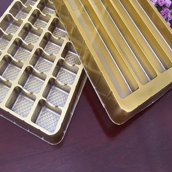 plastic tray insert for cookie and chocolate package