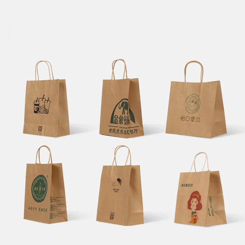 Wholesale Customized Fast Food Packaging Paper Burger Bags