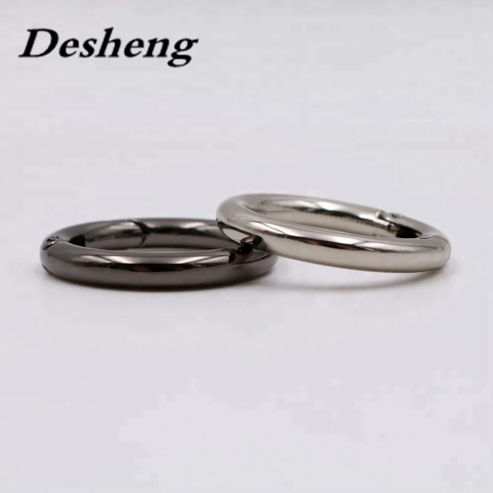 Zinc Alloy Colourful Round Ring For Bag Case Hardware Key Spring Accessories Round Wire Zinc Alloy Replace Bag Spring