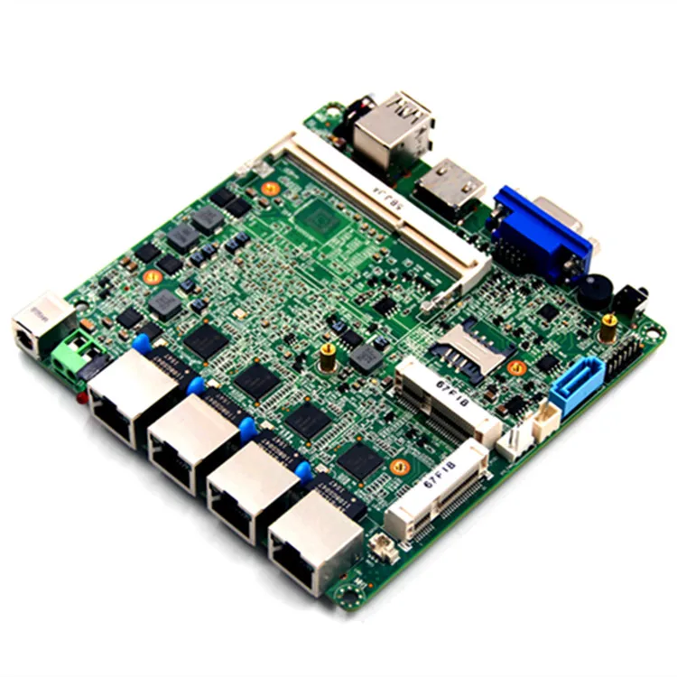 
4 ethernet ports motherboard J1900 pfsense network security mainboard 