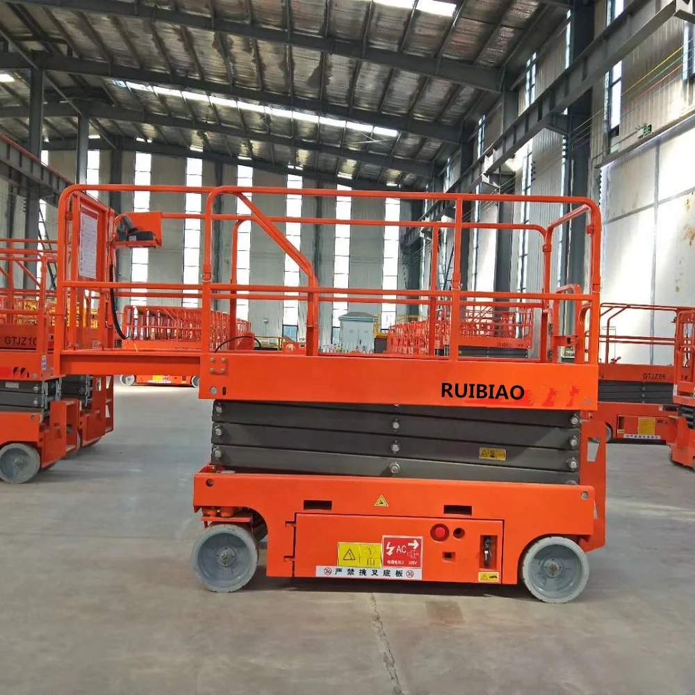 Hot Sale 10 Meter Warehouse Transfer Self Propelled Electric Genie Scissor Lift