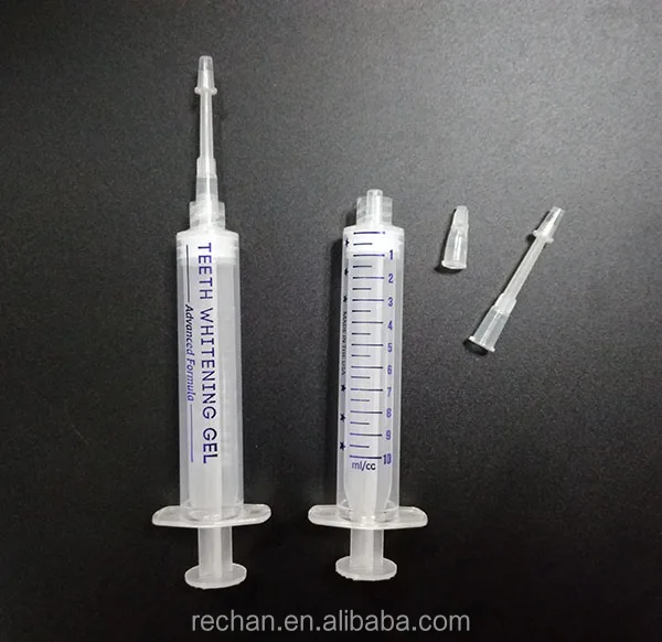 Private label empty 10ml teeth whitening gel syringes