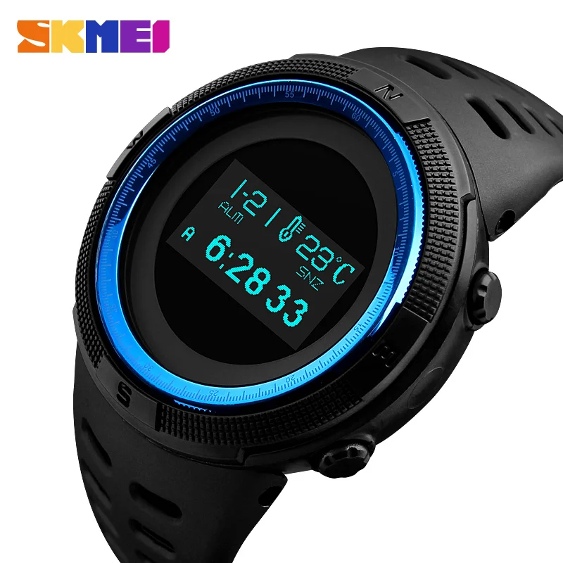 New SKMEI Brand Men LED Digital Watch 50M Dive Swim Sports Watches Fashion Waterproof Outdoor Watch 1360