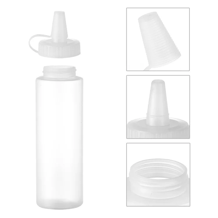 120ml custom  plastic packaging soy tomato plastic dispense bottle for sauce