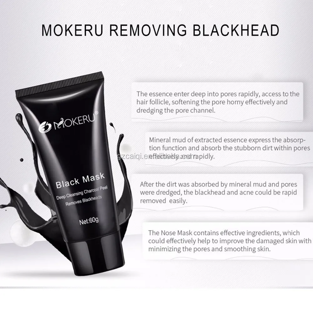 60g Private label Best Deep Cleansing Black Mask Facial Mud Cream Black Mask