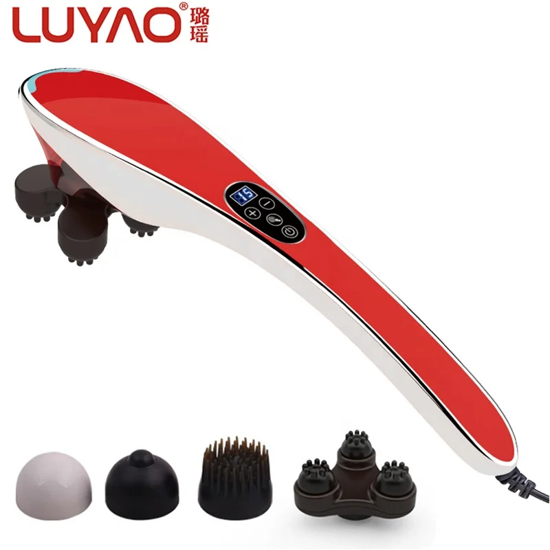 Luyao LY-631A best electric energy king handy vibration back percussion massager with red light