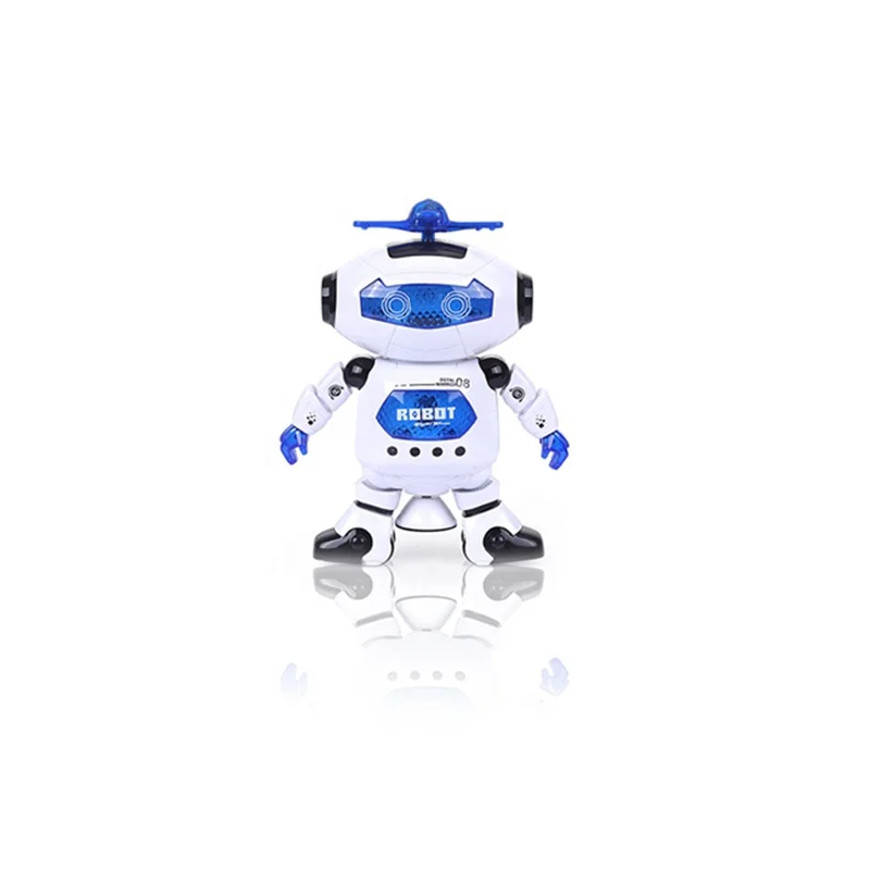 Электронный Робот, ходящий танцующий робот, игрушки с музыкой и светом