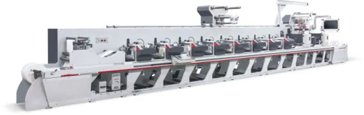 reel to reel flexo label printing machine 6 colour flexo printing machine
