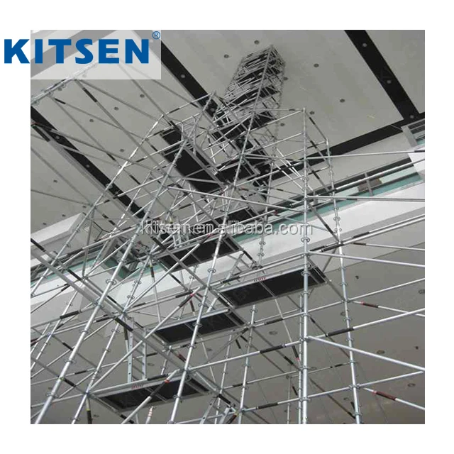 Aluminum Mobile Scaffolding Tower Type of Layher Ring Lock