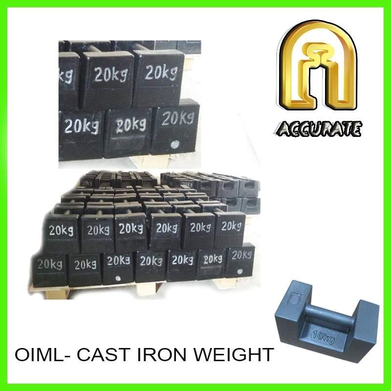 M1 class 10kg 20kg 500kg 1000kg test weight crane counter weight 20kg cast iron weights