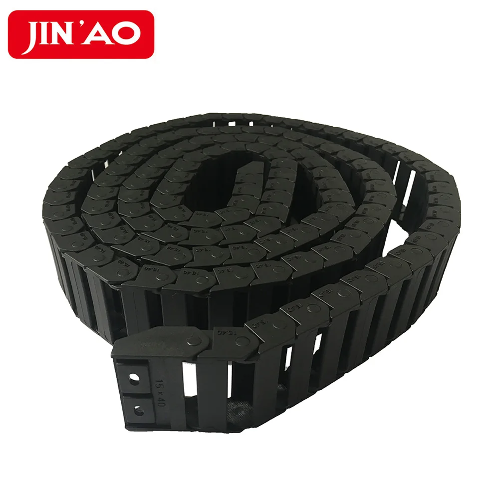 Anti-noise Black Flexible Cable Drag Chain For Chain Scraper Conveyor