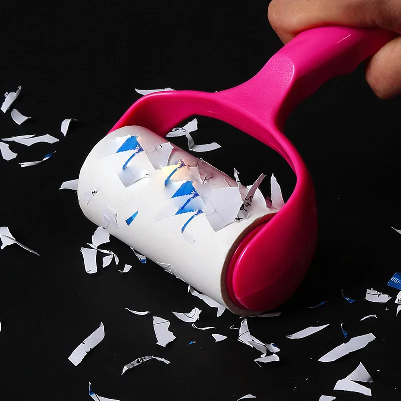 customized LOGO supermarket promotion  sticky rollers+1 handle popular sticky adhesive cleaning pet lint roller set