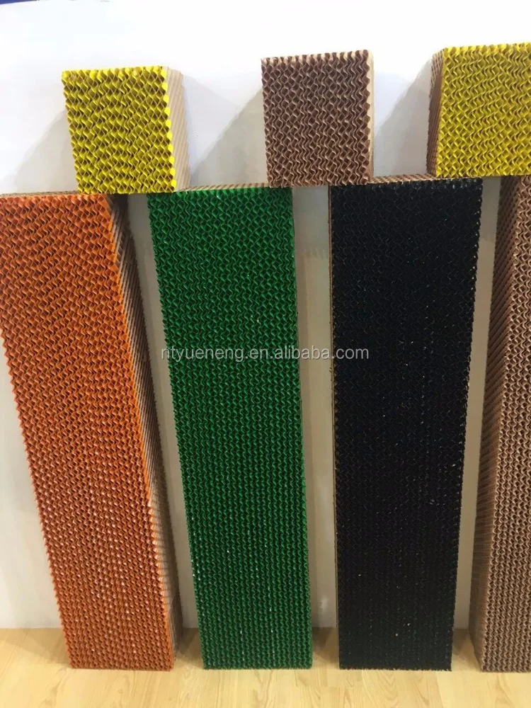 7090 evaporative cooling pad for poultry farm, galvanized sheet frame cooling pad wall