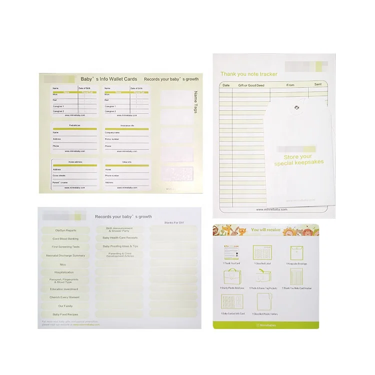 Пластиковый органайзер для детских документов размером с буквы на заказ