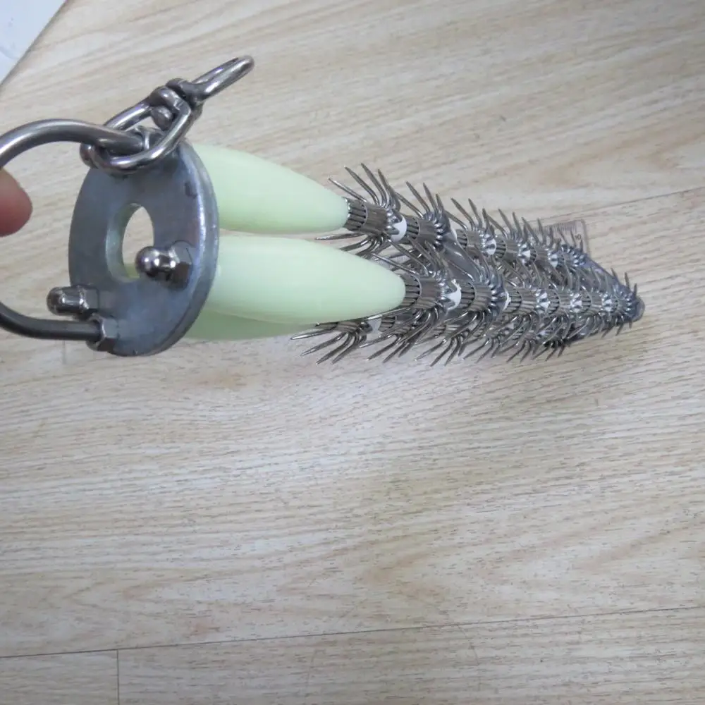 
three line fishing stainless steel big squid hooks 