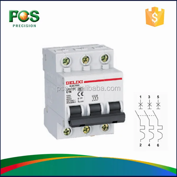 Приятные Глазу Delixi выключателя DZ47 защита от перенапряжения