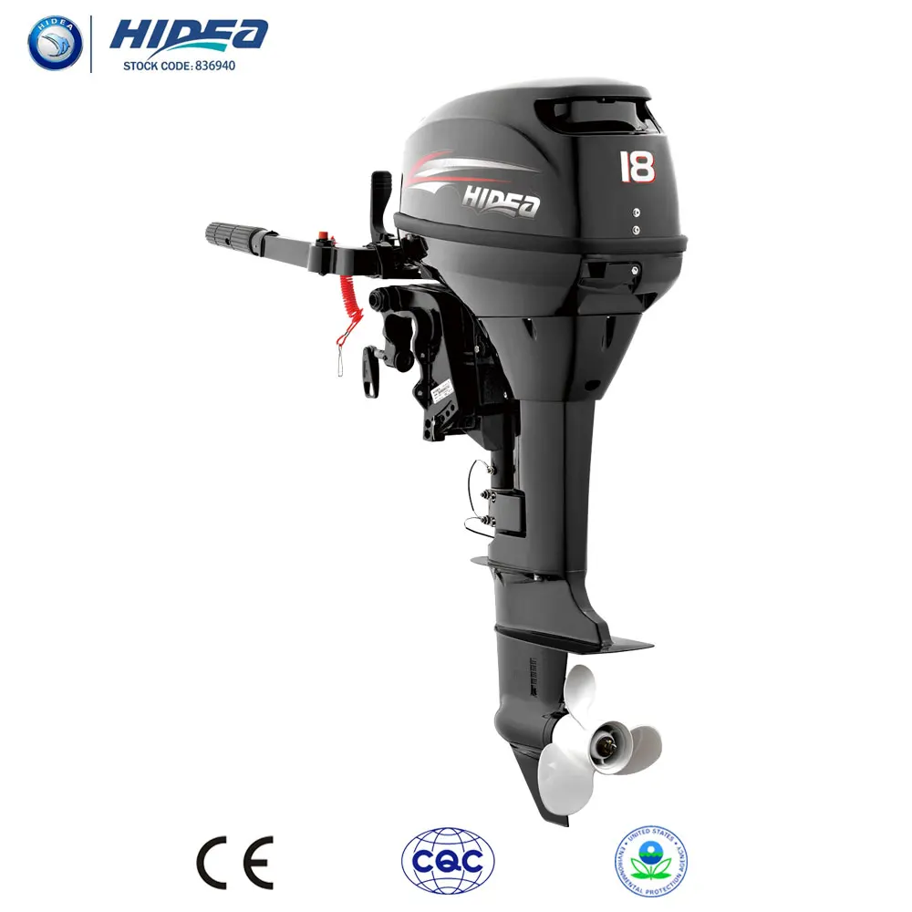 Hidea 2-тактный 18hp подвесного мотора, короткий вал двигателя, лодочные моторы Сделано в Китае рыбацкая лодка резиновый лодочный мотор ручной запуск