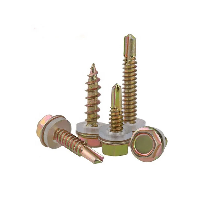 Carbon Steel 1022A Material and DIN Standard Hex Washer Head self drilling roofing screws