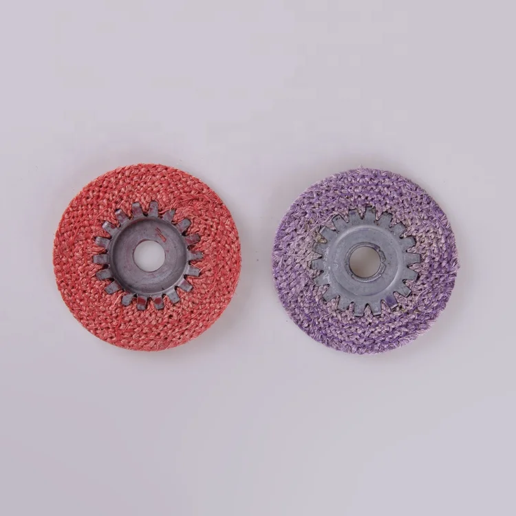 
customized size non woven oil sisal polishing wheel buffing pad 