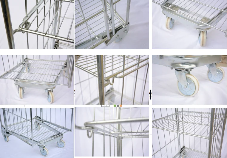 
Linen commercial wire trolleys steel cart 
