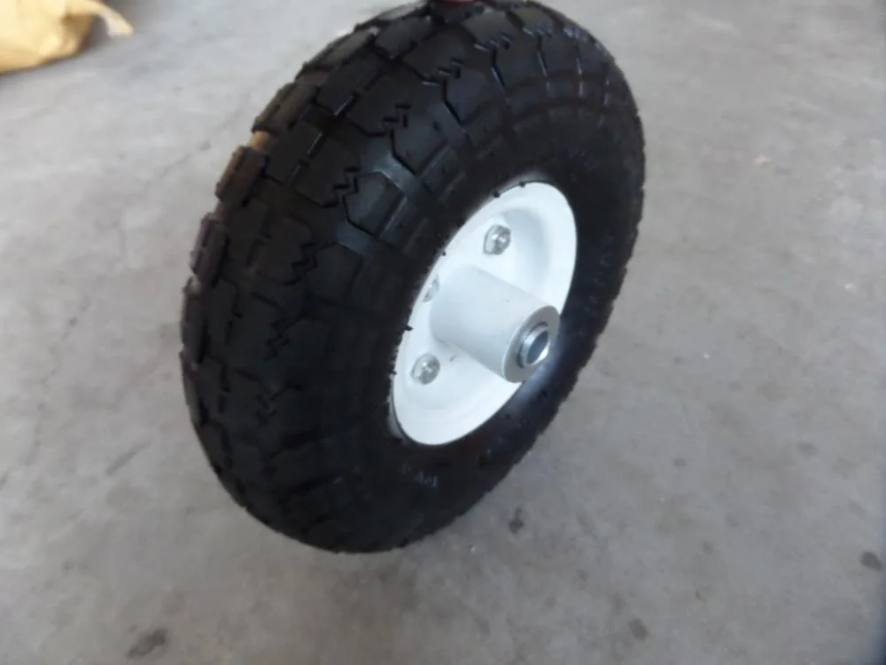 
4.10/3.50-4 pneumatic wheel ,10 inch rubber wheel ,hand trolley wheels 
