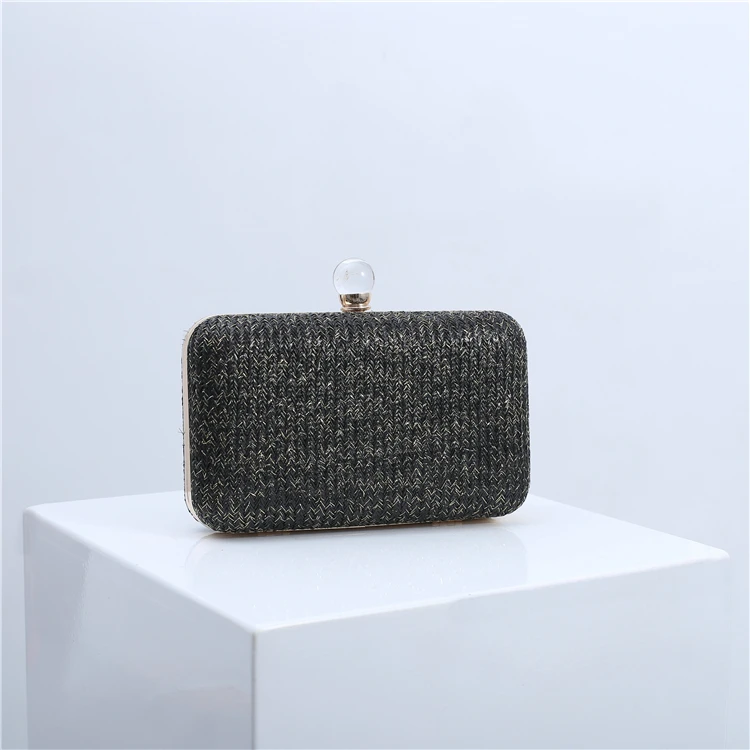 New design high-class wedding dress handbag evening clutch bag with bead