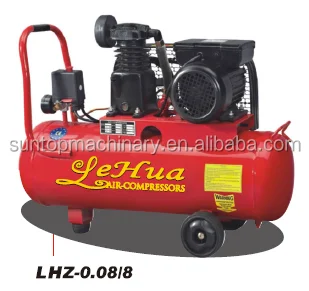 50L 1.5HP 1.1KW 65mm*1 cylinder belt driven piston air compressor