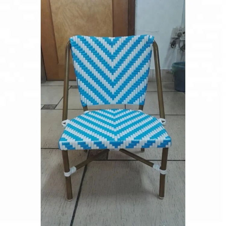 
Popular Wicker Bamboo Finish Restaurant French Rattan Kid Chair 