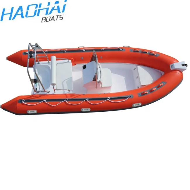 
China Hot Sale 15.7ft 4.8m Rigid Inflatable Rescue Rubber Boat with Console 