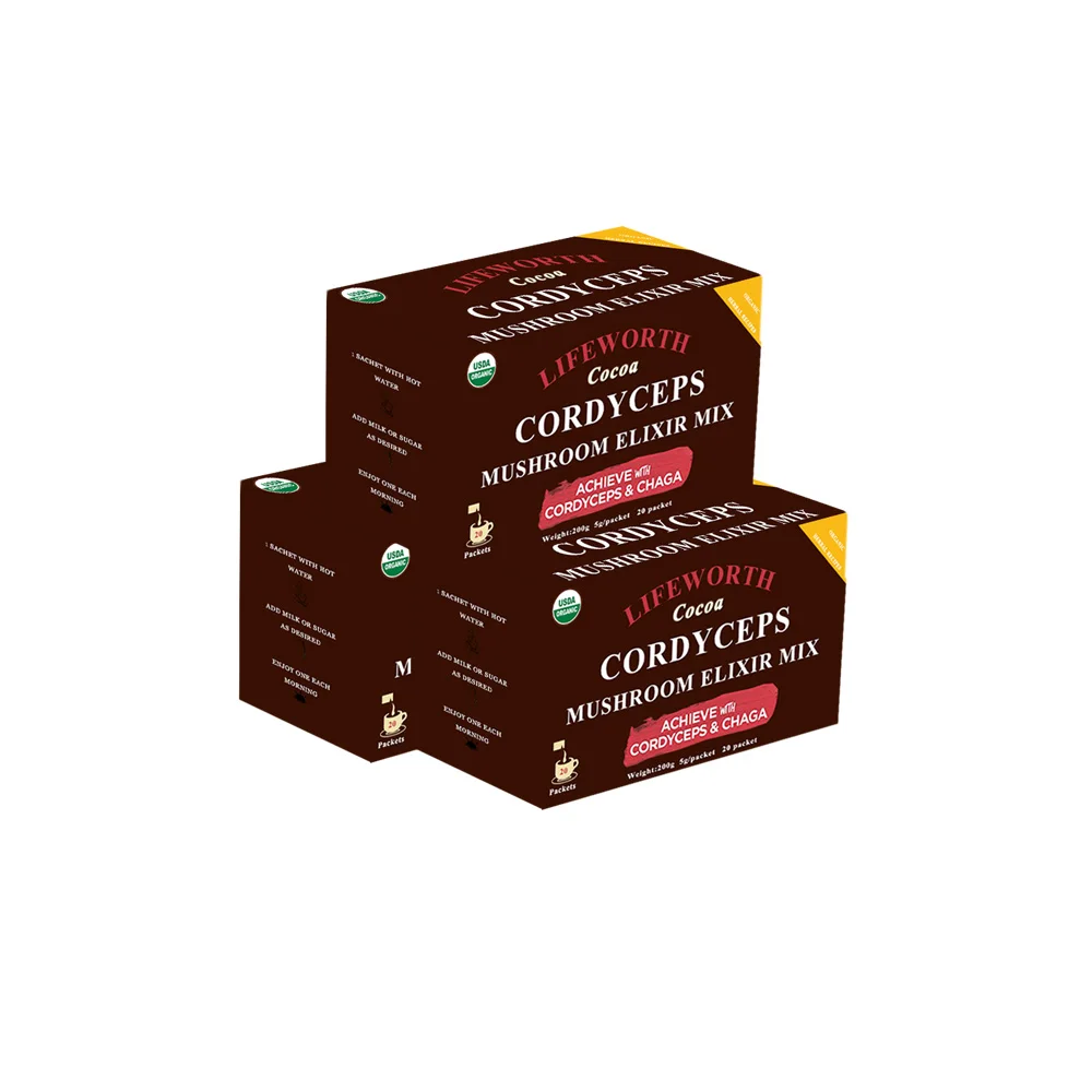 Lifeworth cordyceps private label cocoa powder