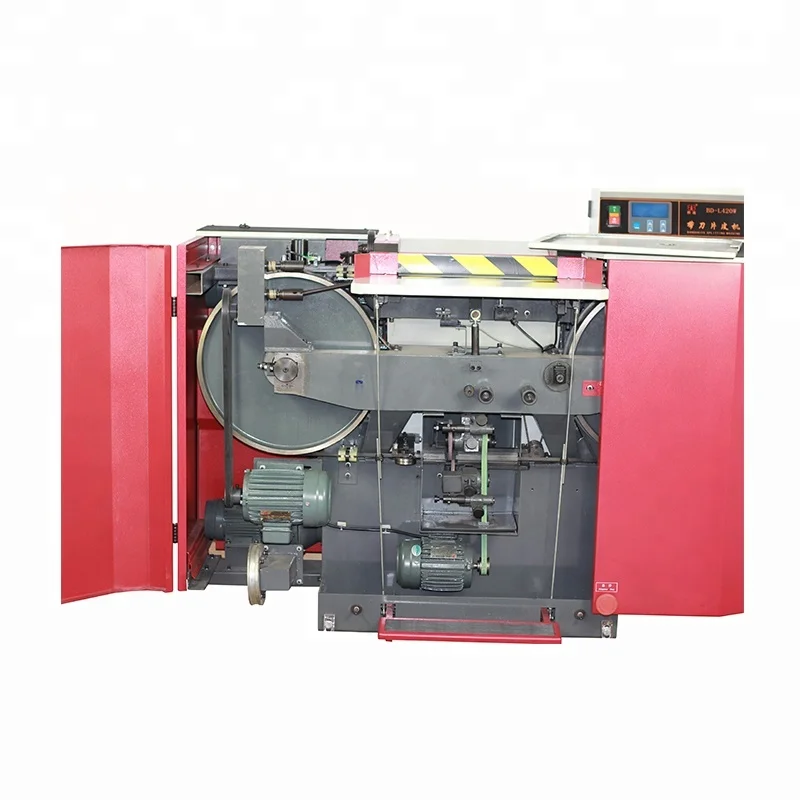 
High Precision 420mm Width PLC Band Knife Leather PU PVC Splitting Machine BD-L420W 