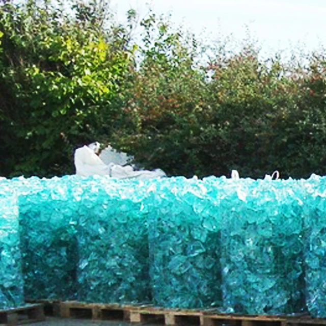 wholesale blue Glass Rocks For Garden Landscaping