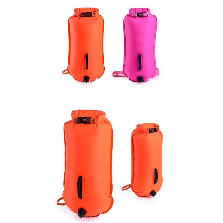 Swim Buoy Safety Tow Float 28 litres Dry Bag High Visibility Ideal for Open Water Swimming SUP Kayaking Fishing Snorkeling