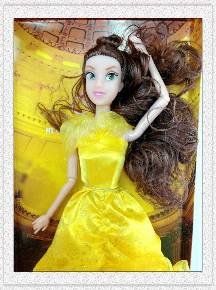  Лидер продаж модная популярная кукла принцессы Белль 30 см с шарнирным движущимся телом красивая подарочная коробка виниловая Подарочная для девочек игрушки оптовая