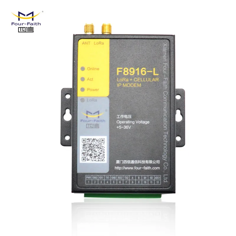 F8916-L LoRa +LTE IP Modem LoRa gateway Lora Transmitter with 2*RS232, 1*RS485(or RS422) Support APN/VPDN
