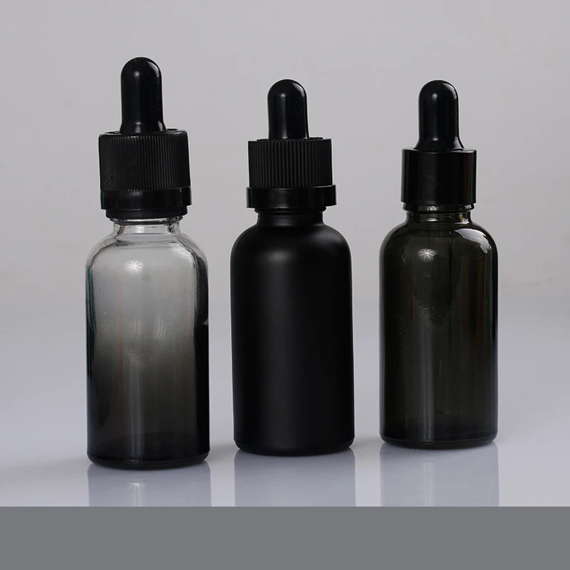 
30ML black dropper e liquid bottles essential oil bottle glass dropper bottle 